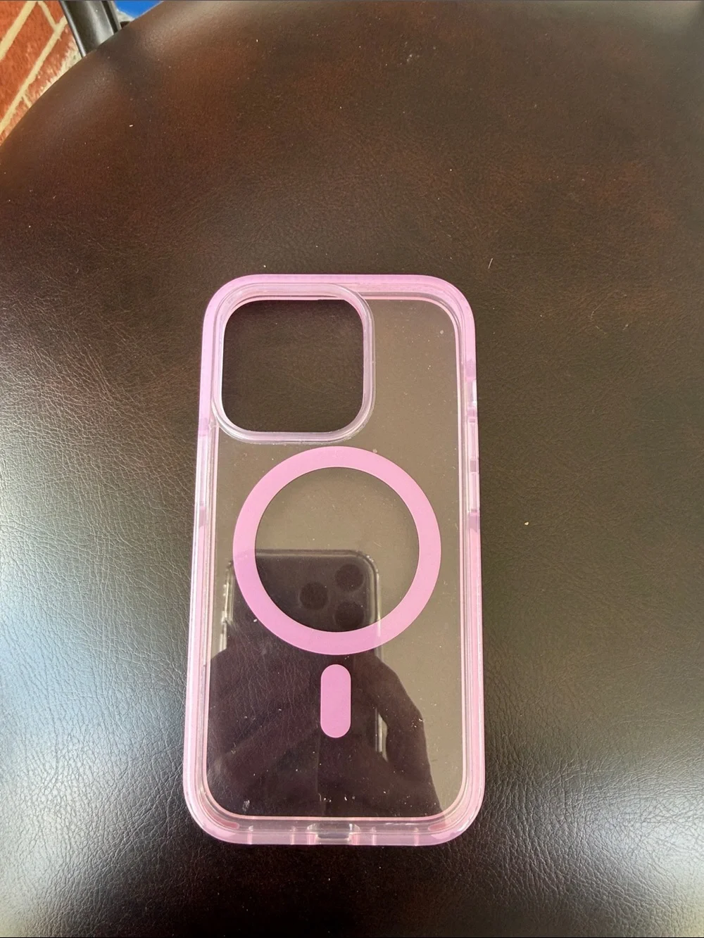 Pink Clear MagSafe-Compatible Phone Case